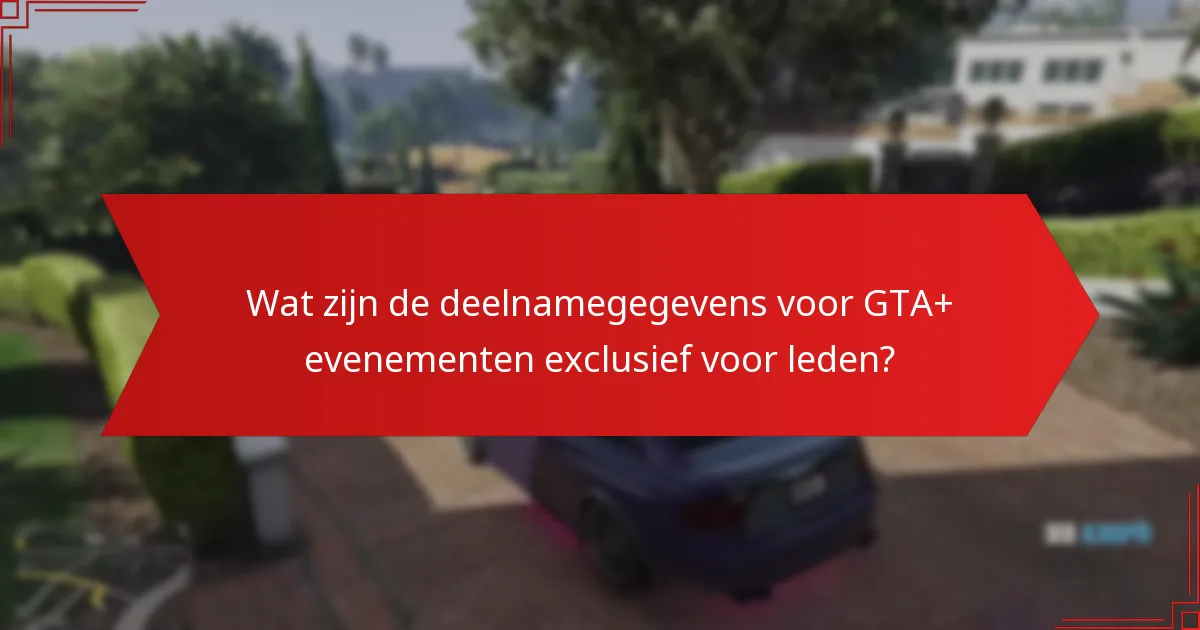 Welke uitdagingen kunnen deelnemers tegenkomen in GTA+ evenementen?